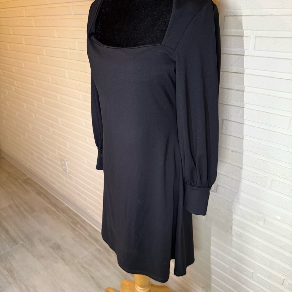 Susana Monaco Black Choker Neck Cutout Fit & Flare Minidress, Women’s Size XL - Picture 4 of 13